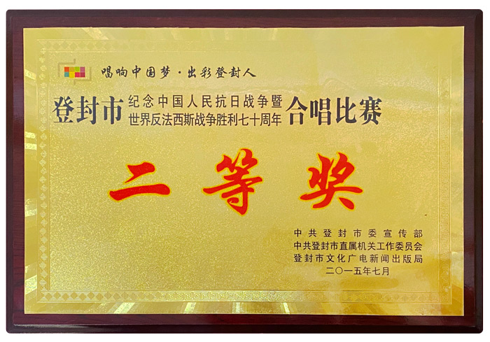 登封市合唱比赛二等奖